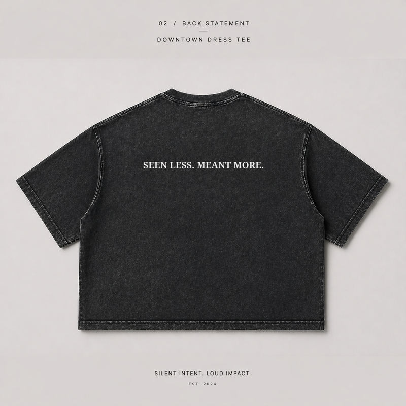 T-Shirt Boxy Fit SEEN LESS. MEANT MORE.